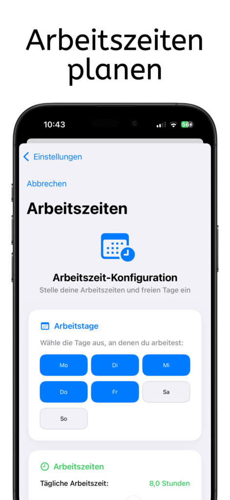 Good Salary Arbeitszeiten planen für den Live-Verdienst