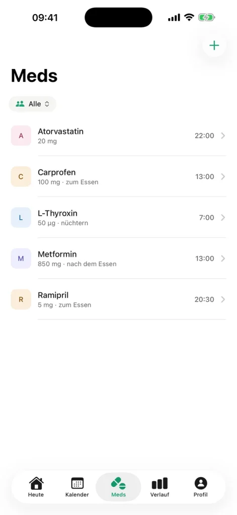 Dosara – Medikamentenübersicht mit Name, Stärke und Form