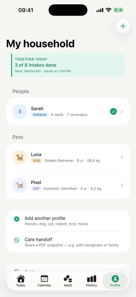 Dosara – Profiles for family and pets
