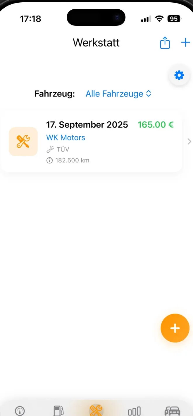 Good Fuel Werkstatt- und Wartungskosten je Fahrzeug